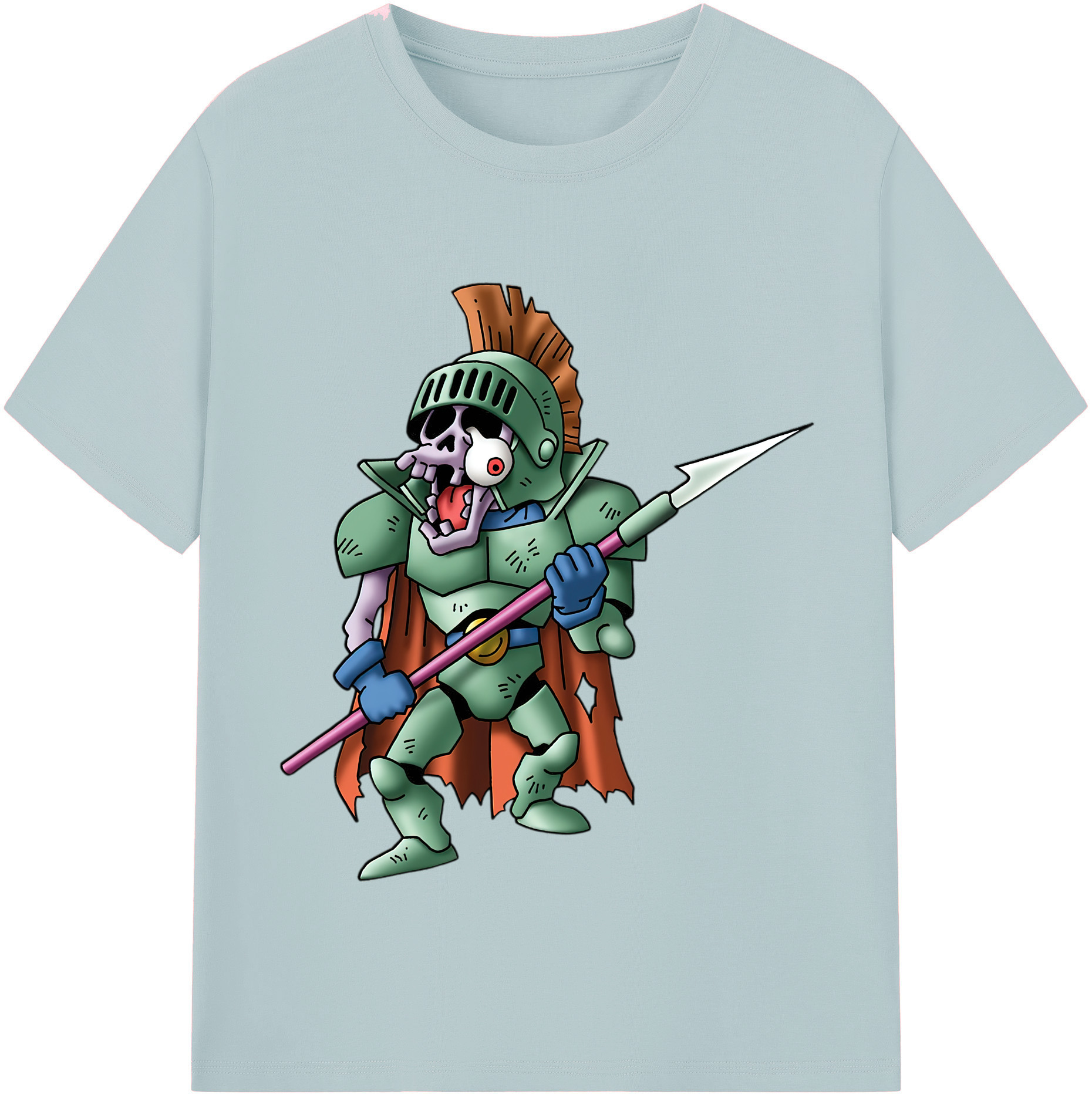 （画像用） ドラゴンクエスト Doragon Kuesuto Dragon Quest 綿100％半袖Tシャツ（フロントプリント）